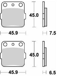 PLAQUETTES DE FREIN AVANT BRAKING HONDA CR 85 03/07