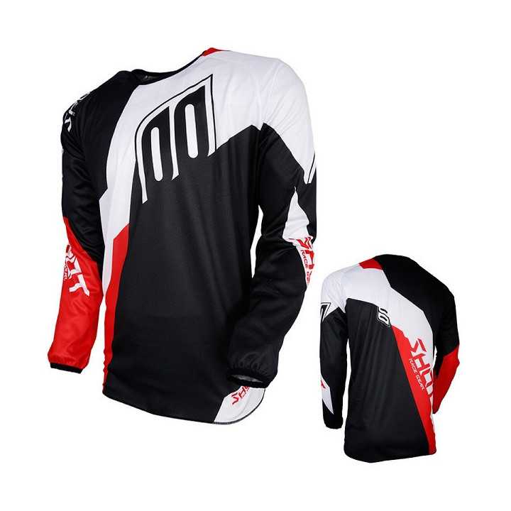 MAILLOT MOTO CROSS SHOT 2018 DEVO ALERT ROUGE NOIR
