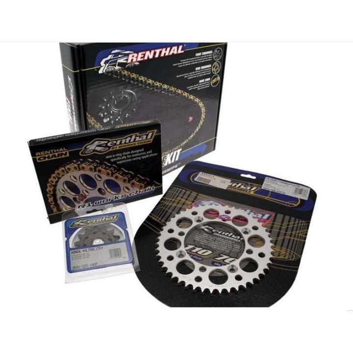 Kit chaine RENTHAL 520 type R1 1351 Honda CRF-250
