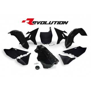 Kit plastique RACETECH Revolution reservoir noir - Yamaha YZ125 YZ250 02 18