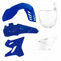 Kit plastique RACETECH couleur origine bleu blanc -Yamaha YZ125 YZ250