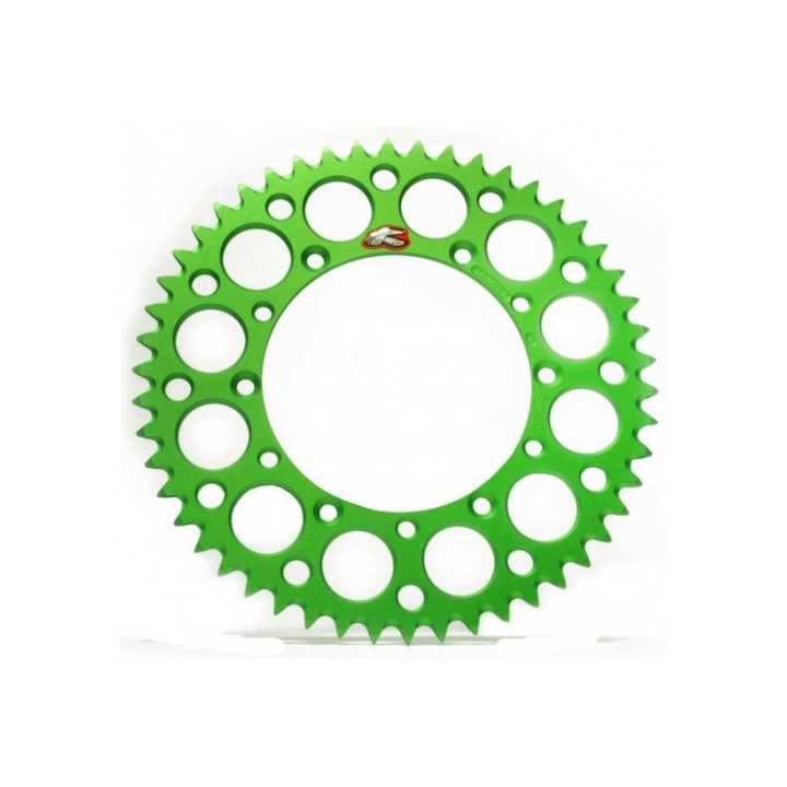 Couronne RENTHAL Ultralight 50 dents alu anti-boue pas 520 type 112U anodise argent Kawasaki KXF-250 13-18