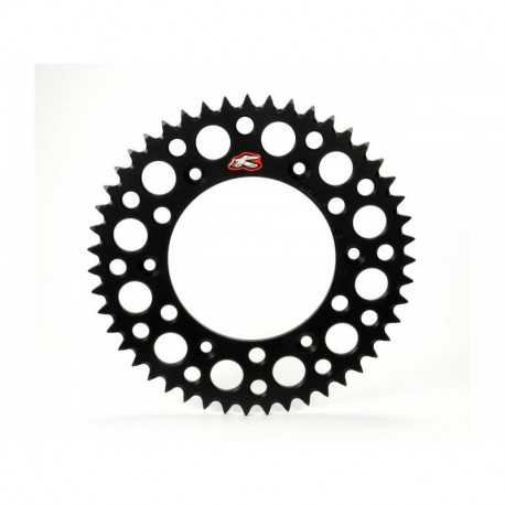 Couronne RENTHAL Ultralight 50 dents alu anti-boue pas 520 type 123U anodise argent Suzuki RM-125 04-08 Couronne RENTHAL Ultralight 50 dents alu anti-boue pas 520 type 123U anodise argent Suzuki RM-125 04-08