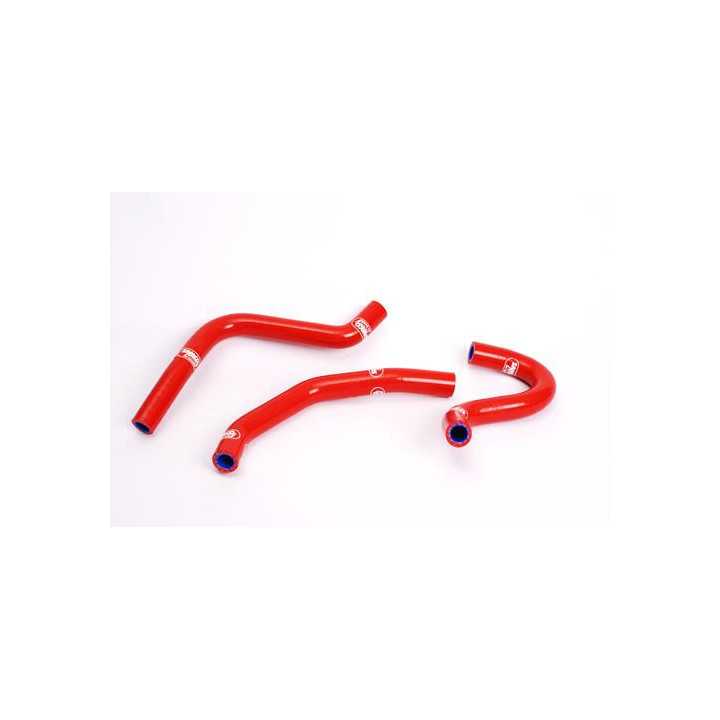 Durites de radiateur SAMCO type origine rouge - 3 durites Honda CR85 02-07