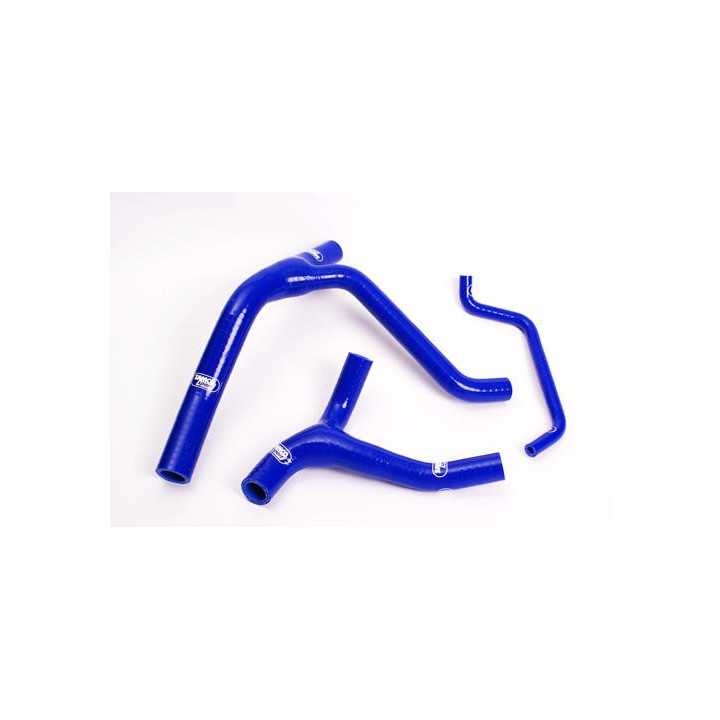 Durites de radiateur SAMCO kit transformation Y bleu - 3 durites Kawasaki KX450F 06-08