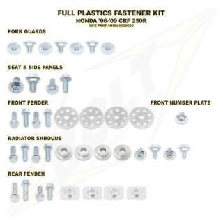 Kit vis complet de plastiques Bolt Honda CRF250 06-09