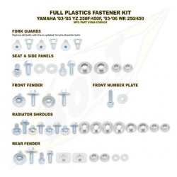 Kit vis complet de plastiques Bolt Yamaha YZ250450F 03-05