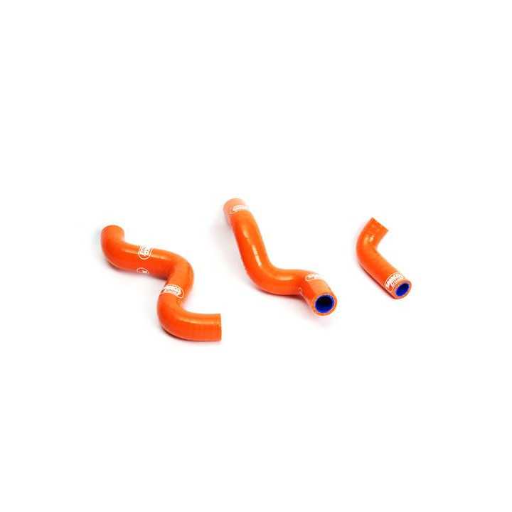 Durites de radiateur SAMCO type origine orange - 3 durites KTM