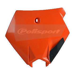 Plaque numéro frontale POLISPORT orange KTM SX 125/250 2003/06