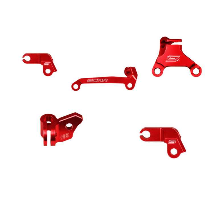Guide câble d'embrayage SCAR rouge CRF450 15/16
