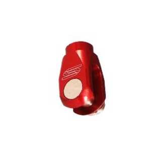 CHAPE ALU DE REGLAGE FREIN ARRIERE ROUGE SCAR - HONDA CRF450 02-13