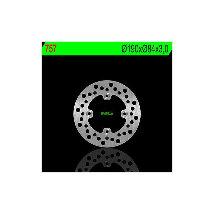 Disque de frein arrière droit NG 757 rond fixe Yamaha YZ-65