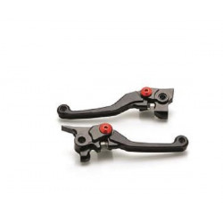 Leviers repliables ART noirvis rouge par paire Honda CRF250-450 07-18