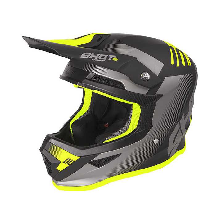 CASQUE FURIOUS TRUST BLACK NEON YELLOW MATT