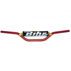 GUIDON MX ONE BIHR  ALU 22.2mm ET MOUSSE CR CRF 125 250 450 ROUGE