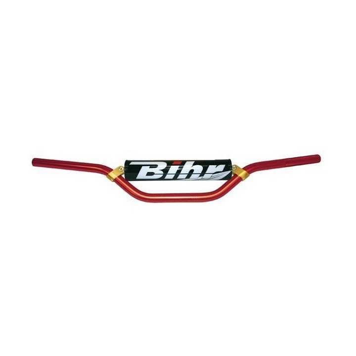 GUIDON MX ONE BIHR ALU 22.2mm ET MOUSSE CR CRF 125 250 450 ROUGE