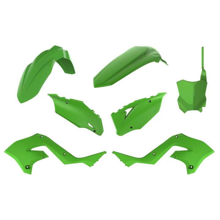 KIT PLASTIQUES RESTYLÉ COMPLET POLISPORT COULEUR ORIGINE 125/250 KX 03-08