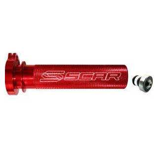 BARILLET DE GAZ SCAR ALU + ROULEMENT ROUGE HONDA CRF 250-450
