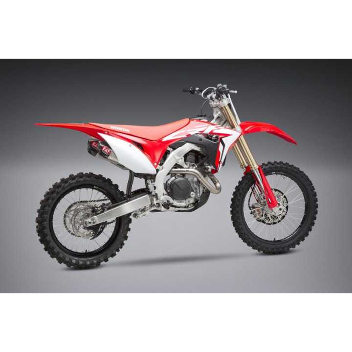 Ligne complete YOSHIMURA USA RS9T INOX CARBONE - Honda CRF 450 R 2017 a 2020