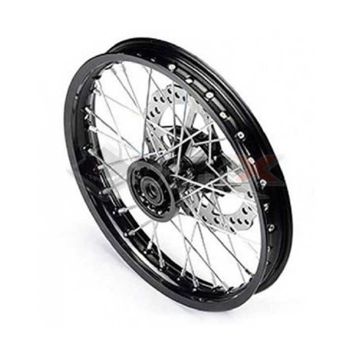 ROUE COMPLETE ACIER RENFORCEE POUR AXE DE ROUE DE 15, MOYEUX ARRIERE AVEC 5 VIS DE FIXATION POUR COURONNE