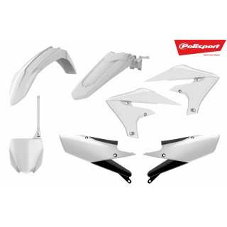 KIT PLASTIQUES CARENAGE POLISPORT BLANC YZF 250 2019-22 450 2018-22