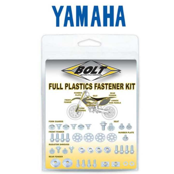 Kit vis plastiques carénage BOLT Yamaha YFZ WRF 250 450 2018-2022