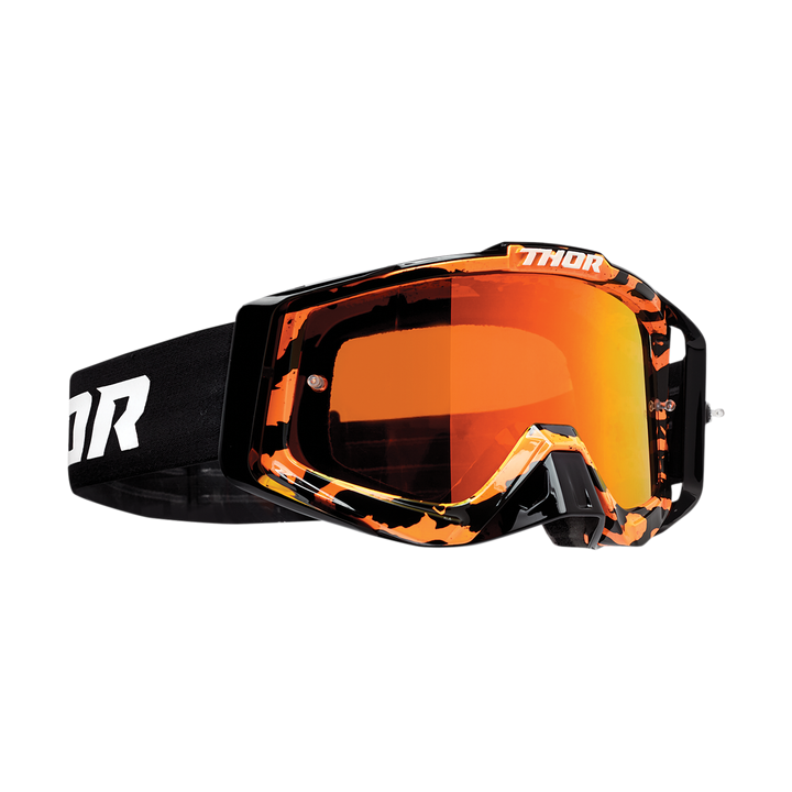 MASQUE LUNETTES CROSS THOR SNIPER PRO RAMPANT ORANGE NOIR