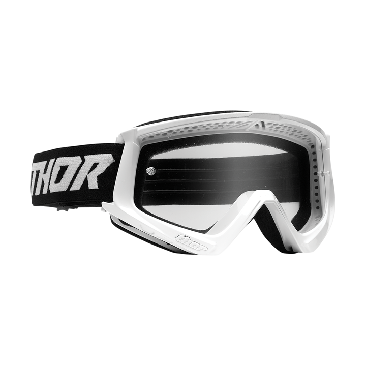 MASQUE LUNETTES CROSS THOR Combat Racer BLANC NOIR