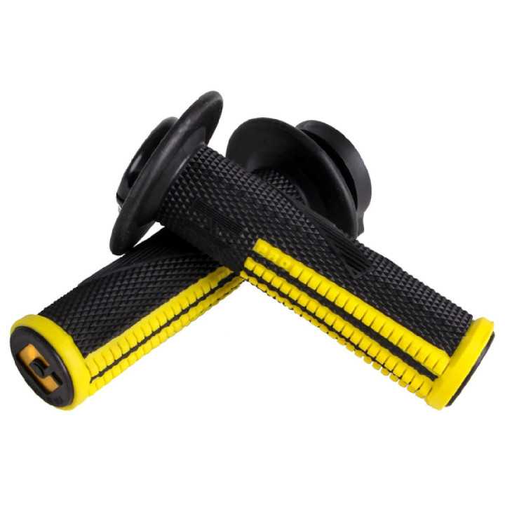 POIGNEES LOCK-ON-ODI EMIG V2 JAUNE NOIR 2/4 TEMPS