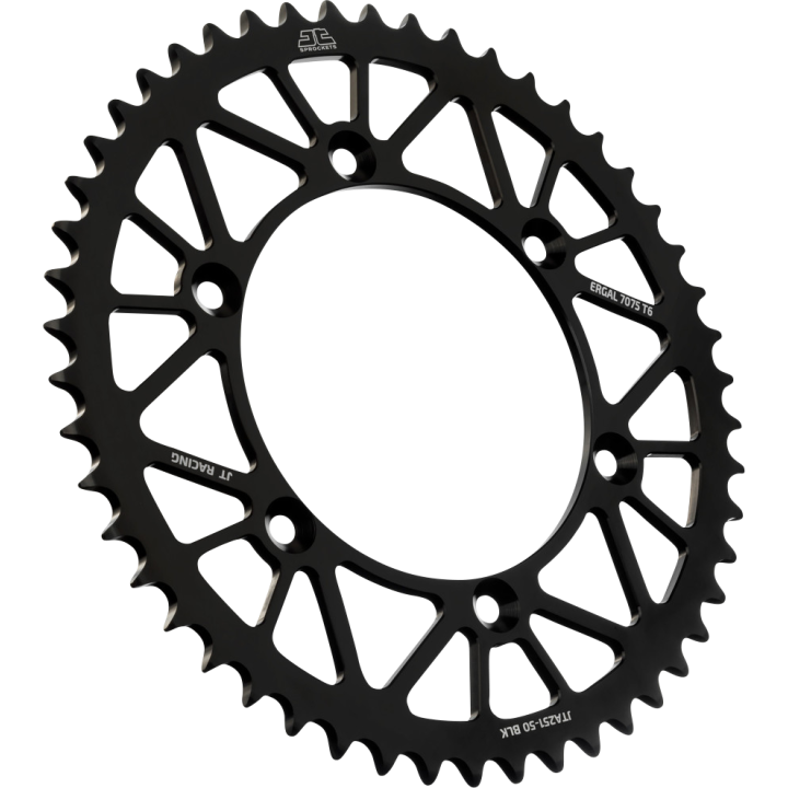 Couronne JT SPROCKETS 50 dents alu ultra-light anti-boue pas 520 type 251 Yamaha WRF-250 2007-18