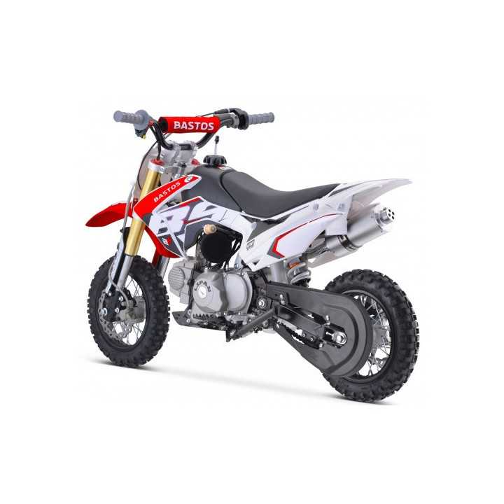 MOTO ENFANT PIT DIRT BIKE BASTOS BS 70cc mini 2025 ROUGE