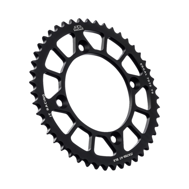 Couronne JT SPROCKETS 47 dents alu ultra-light anti-boue pas 428 type 798 SUZUKI RM-85 petites roues 2002-16