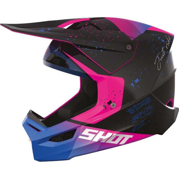 CASQUE SHOT MOTO CROSS FURIOUS MATRIX VIOLET