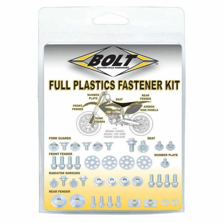 Kit vis complet de plastiques Bolt Suzuki RMZ 450 2005-07