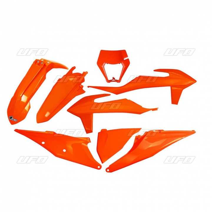 KIT PLASTIQUES UFO ORANGE FLUO KTM 150 250 300 EXC 2018-23