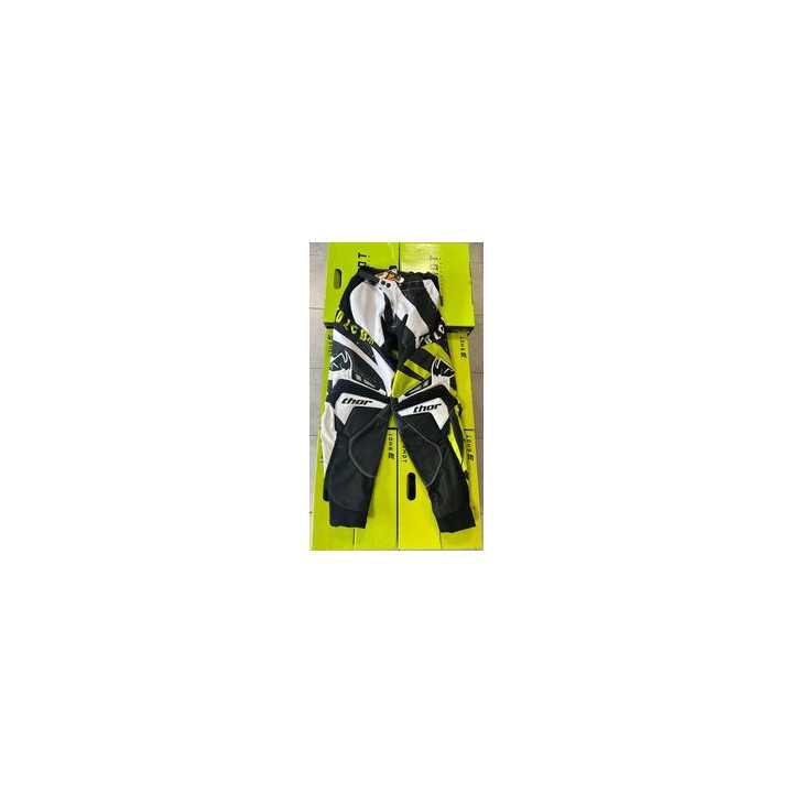 PANTALON CROSS THOR NOIR/VERT/BLANC TAILLE 38 EU