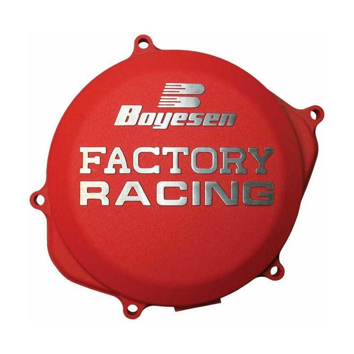 Couvercle de carter d'embrayage BOYESEN Factory Racing Rouge Honda CRF 450 2017-24