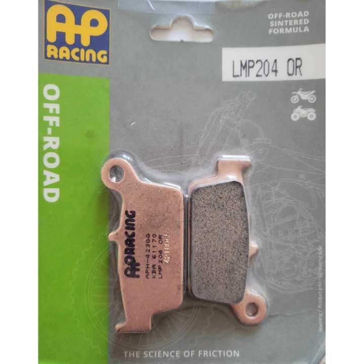 PLAQUETTES DE FREIN ARRIERE AP RACING LMP204OR YAMAHA WRF 250 01/02