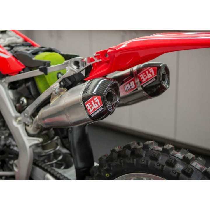 Ligne complete YOSHIMURA USA RS9T INOX CARBONE - Honda CRF 450 R 2017 a 2020