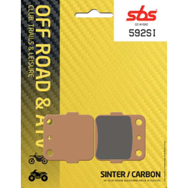 PLAQUETTES DE FREIN ARRIERE SBS 592SI YAMAHA YZ 85 02/24