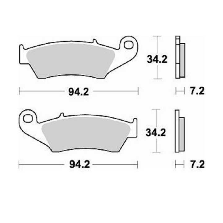 PLAQUETTES DE FREIN AVANT BRAKING YAMAHA YZ 125 98/07