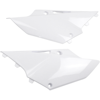 PLAQUES NUMEROS LATERALES UFO BLANCHE YAMAHA YZ 125 2015-21