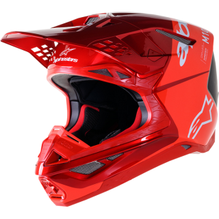 Casque Alpinestars Supertech M10 Flood rouge