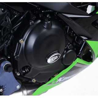 Kit de couvre-carter R&G RACING 2 pièces noir KAWASAKI Z650 abs