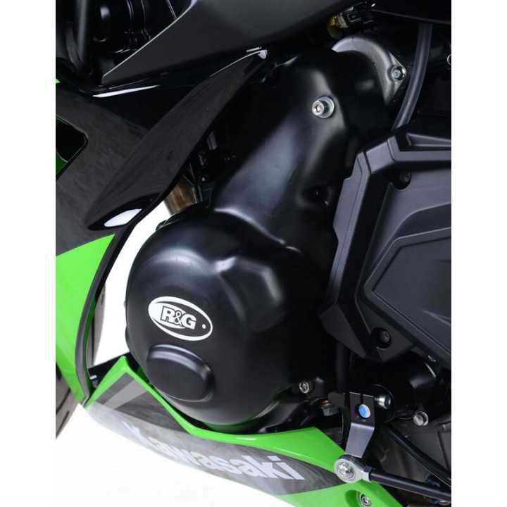 Kit de couvre-carter R&G RACING 2 pièces noir KAWASAKI Z650 abs