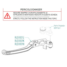 Kit leviers frein embrayage...