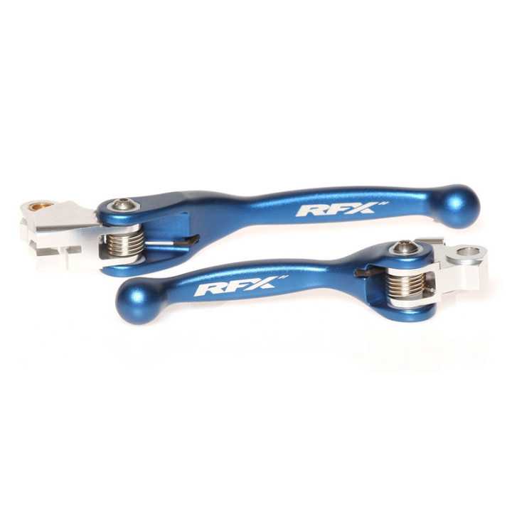 JEU DE LEVIERS flexibles forgés RFX Race Bleu YAMAHA YZ 85 2015-24 YZ 65