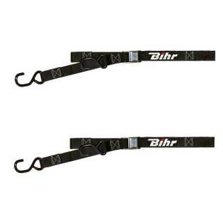 SANGLES FIXATION MOTO BIHR NOIR 38mm