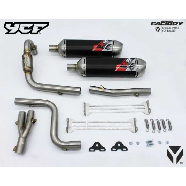 Échappement ligne Scalvini Twin Alu Inox YCF BIGY 125 150