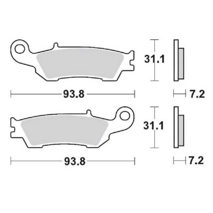 PLAQUETTES DE FREIN AVANT MOTO MASTER SINTER PRO YAMAHA YZF 450 2008-2019